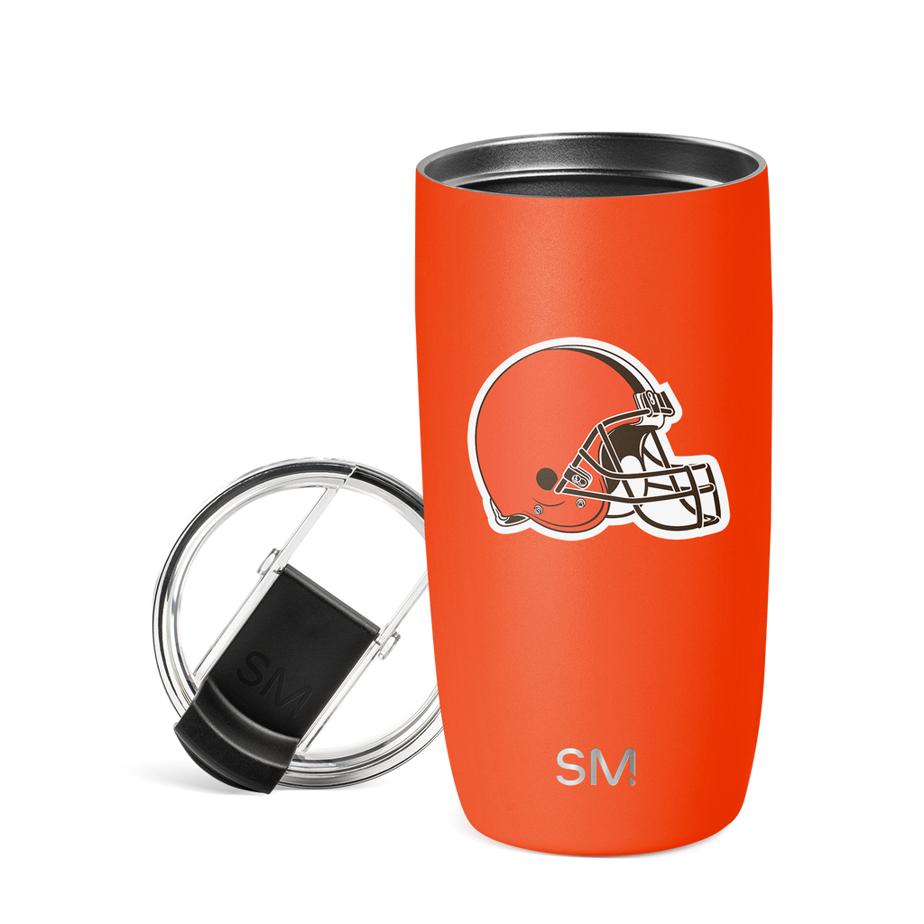 NFL Voyager Tumbler with Clear Flip Lid & Straw