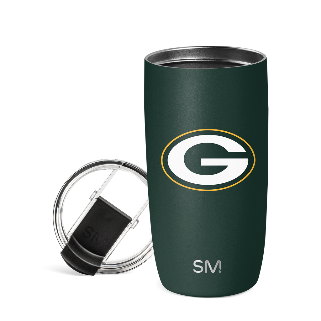 NFL Voyager Tumbler with Clear Flip Lid & Straw