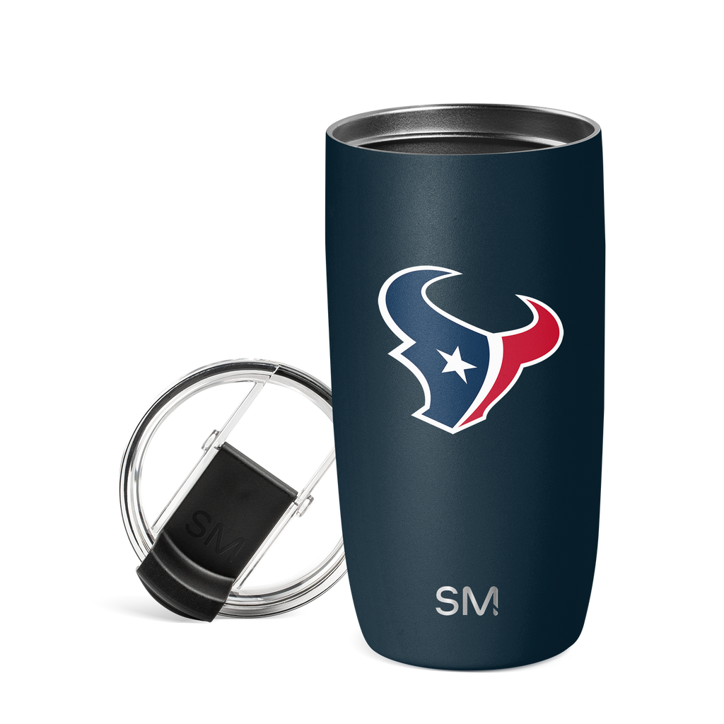 NFL Voyager Tumbler with Clear Flip Lid & Straw