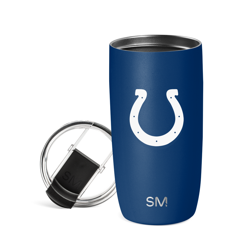 NFL Voyager Tumbler with Clear Flip Lid & Straw