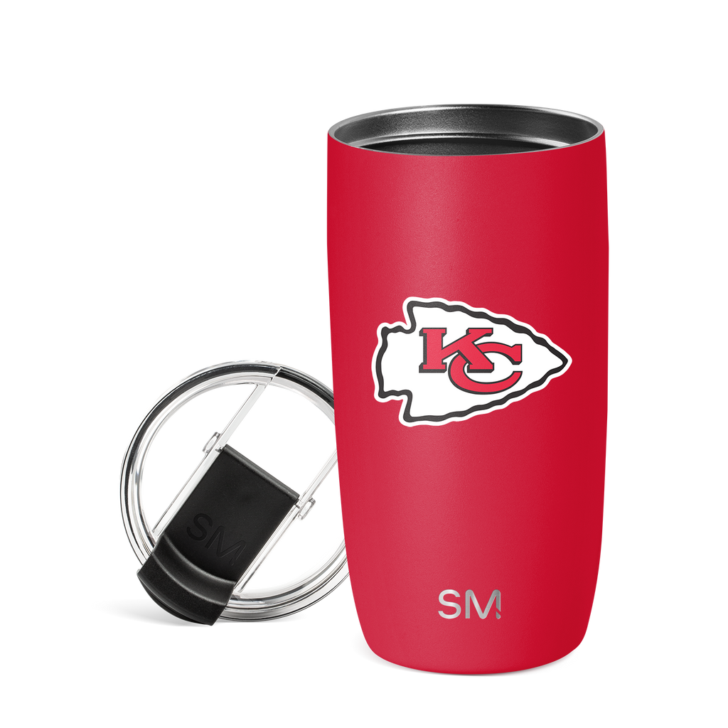 NFL Voyager Tumbler with Clear Flip Lid & Straw