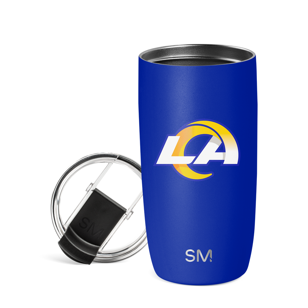 NFL Voyager Tumbler with Clear Flip Lid & Straw
