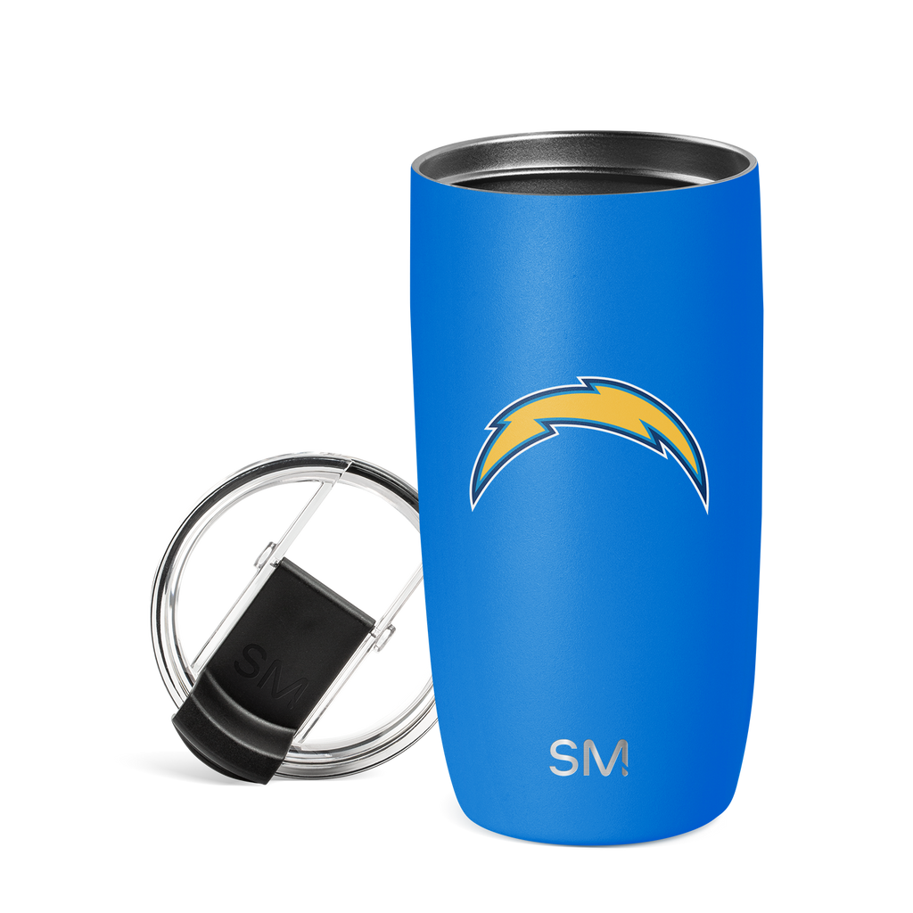 NFL Voyager Tumbler with Clear Flip Lid & Straw