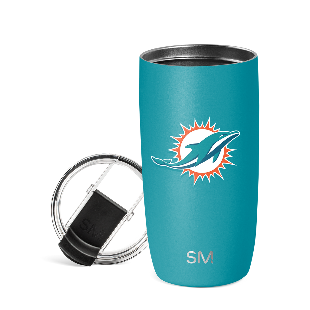 NFL Voyager Tumbler with Clear Flip Lid & Straw