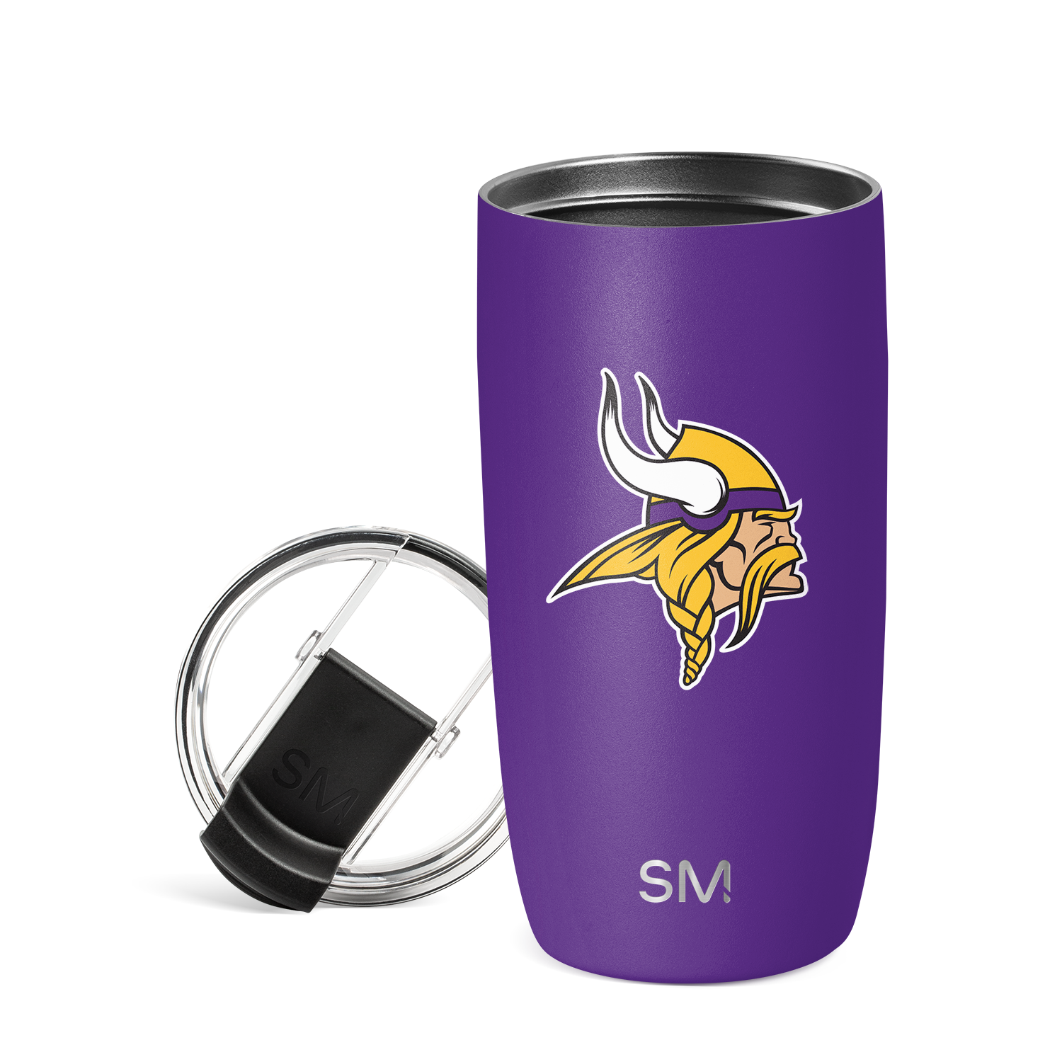 NFL Voyager Tumbler with Clear Flip Lid & Straw