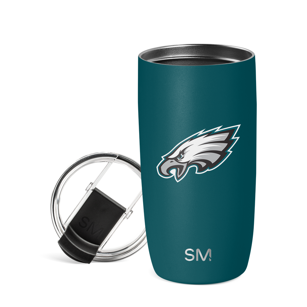 NFL Voyager Tumbler with Clear Flip Lid & Straw