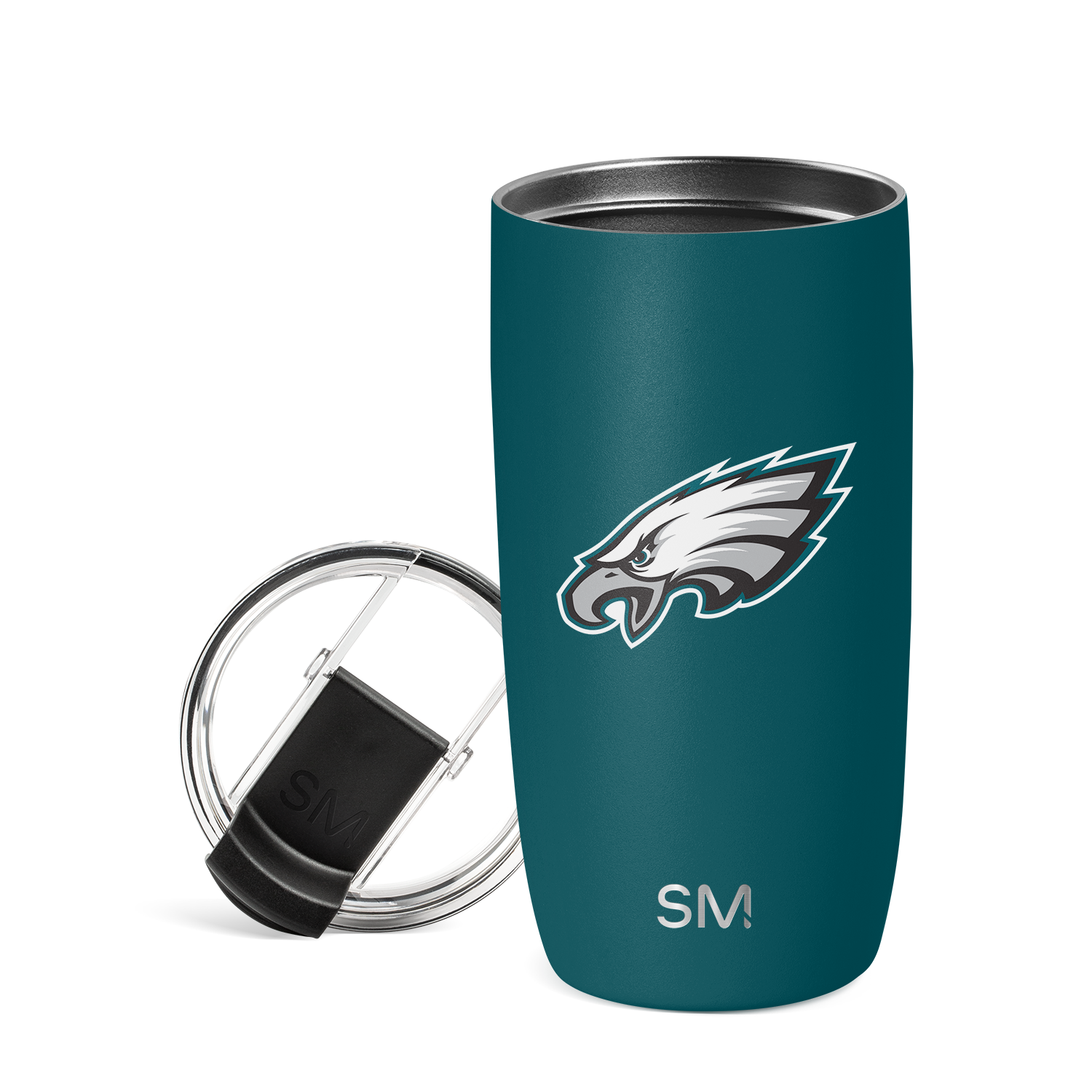 NFL Voyager Tumbler with Clear Flip Lid & Straw