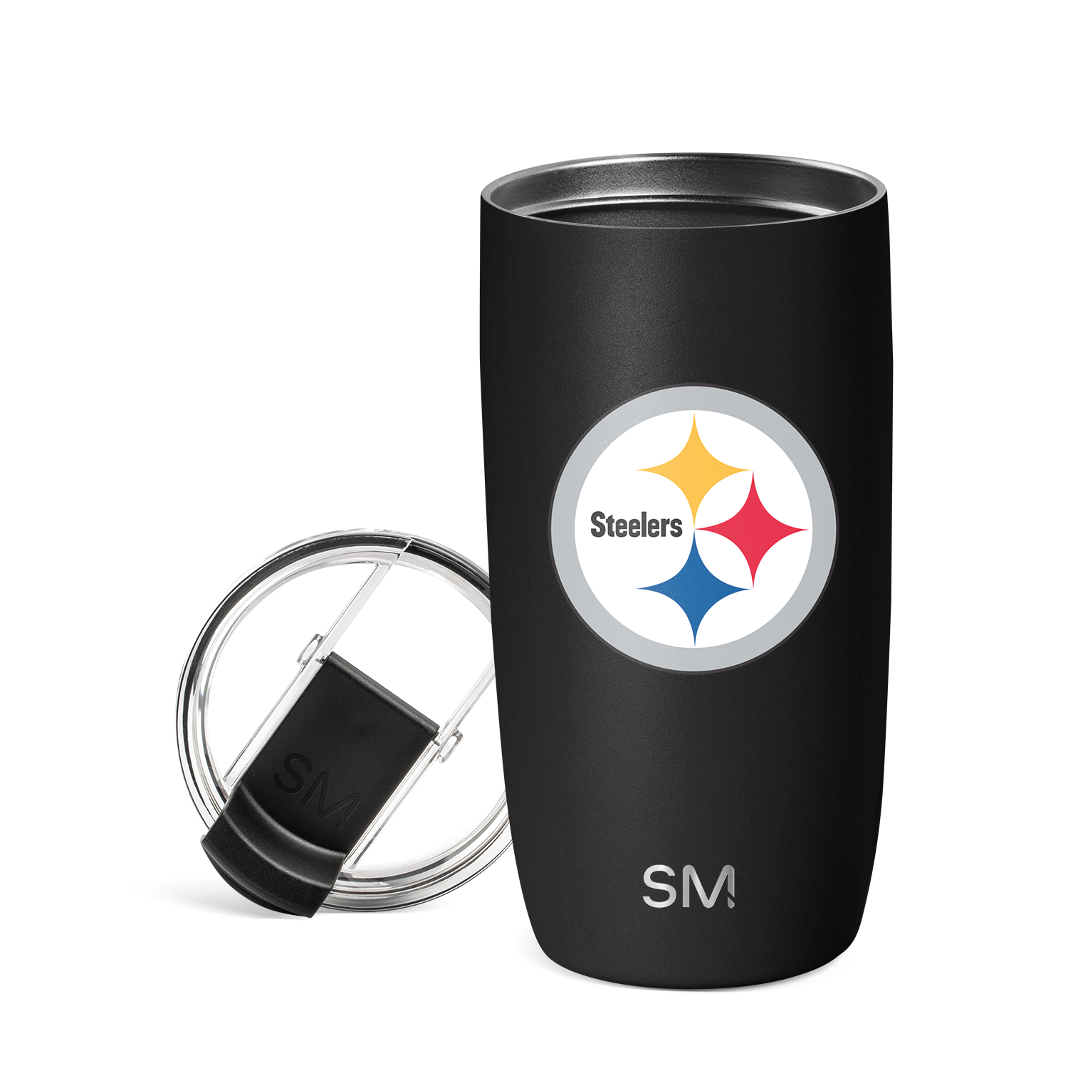 NFL Voyager Tumbler with Clear Flip Lid & Straw
