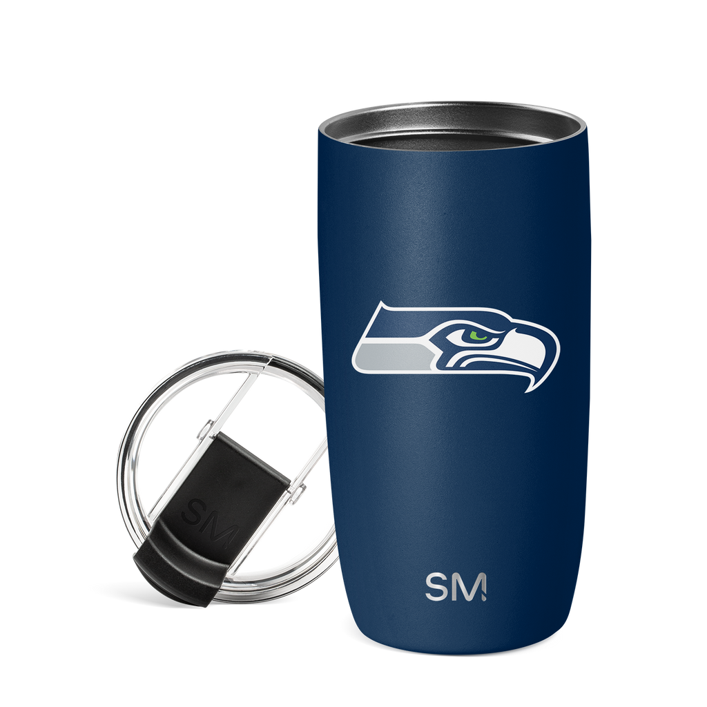 NFL Voyager Tumbler with Clear Flip Lid & Straw