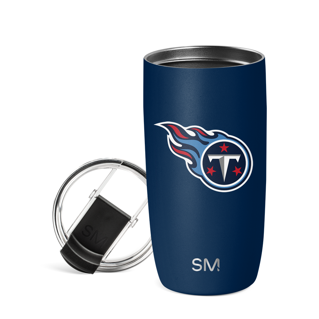 NFL Voyager Tumbler with Clear Flip Lid & Straw