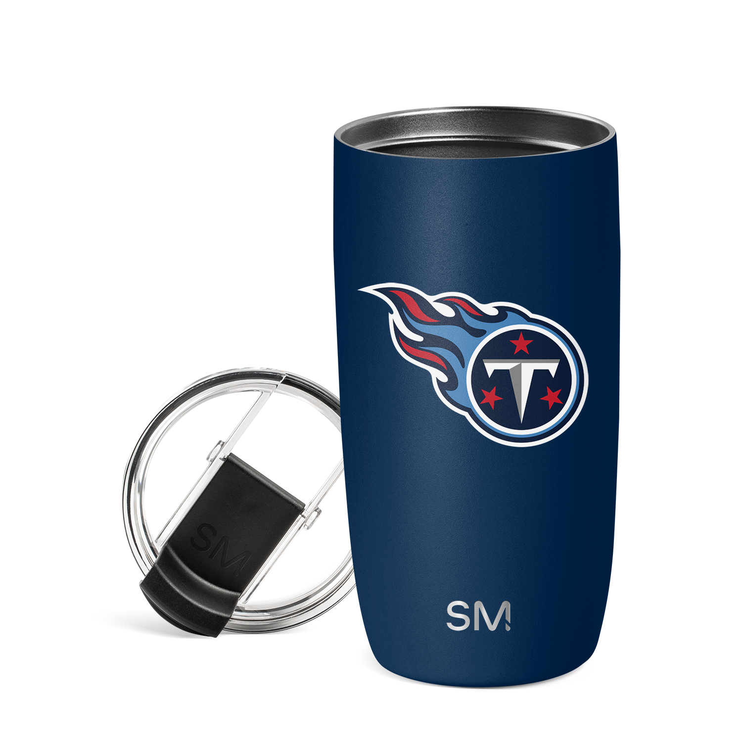 NFL Voyager Tumbler with Clear Flip Lid & Straw