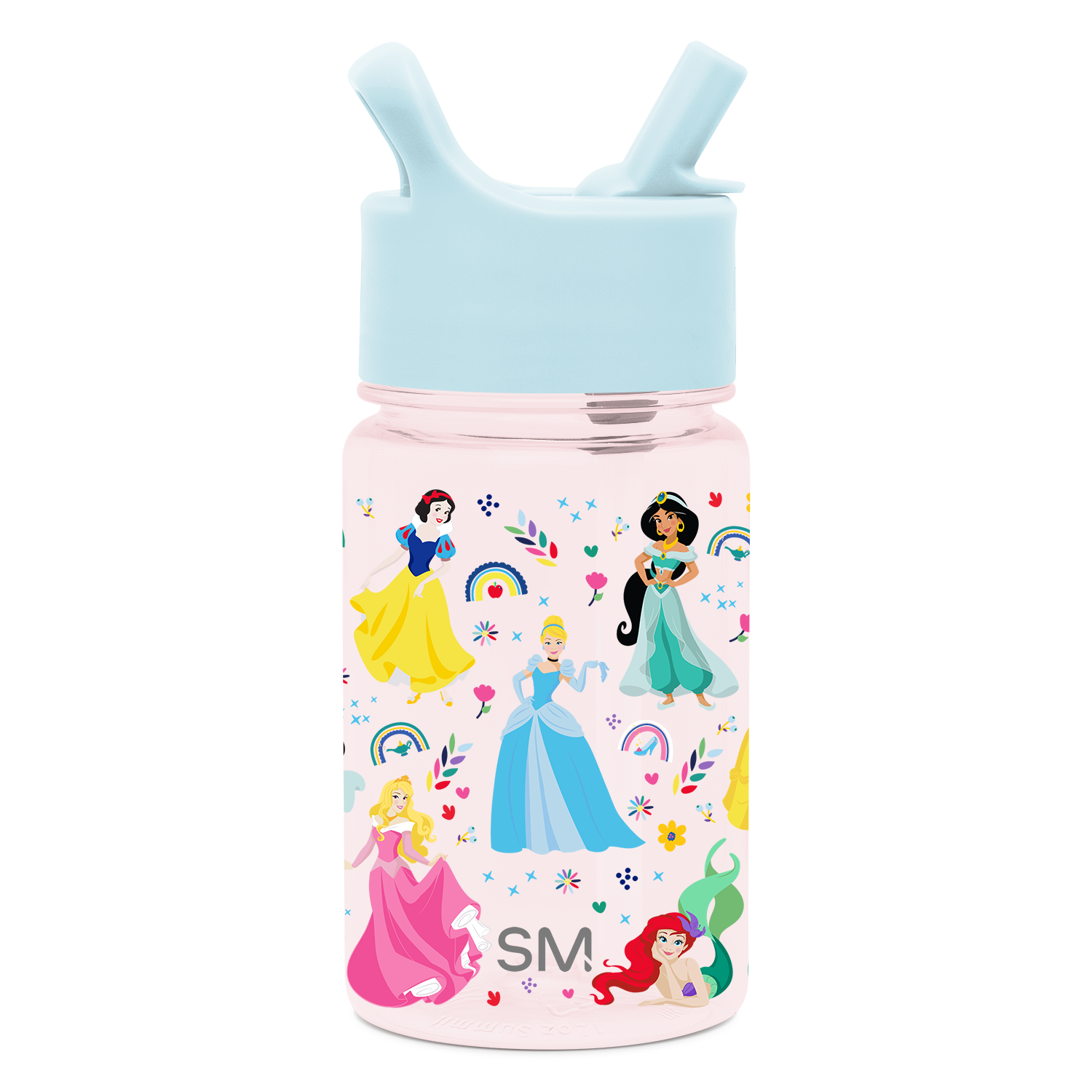 Summit Kids Plastic Water Bottle with Straw Lid