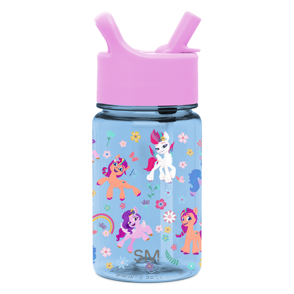 Summit Kids Plastic Water Bottle with Straw Lid