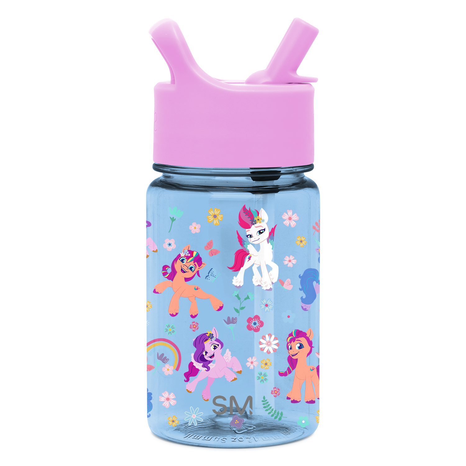 Summit Kids Plastic Water Bottle with Straw Lid