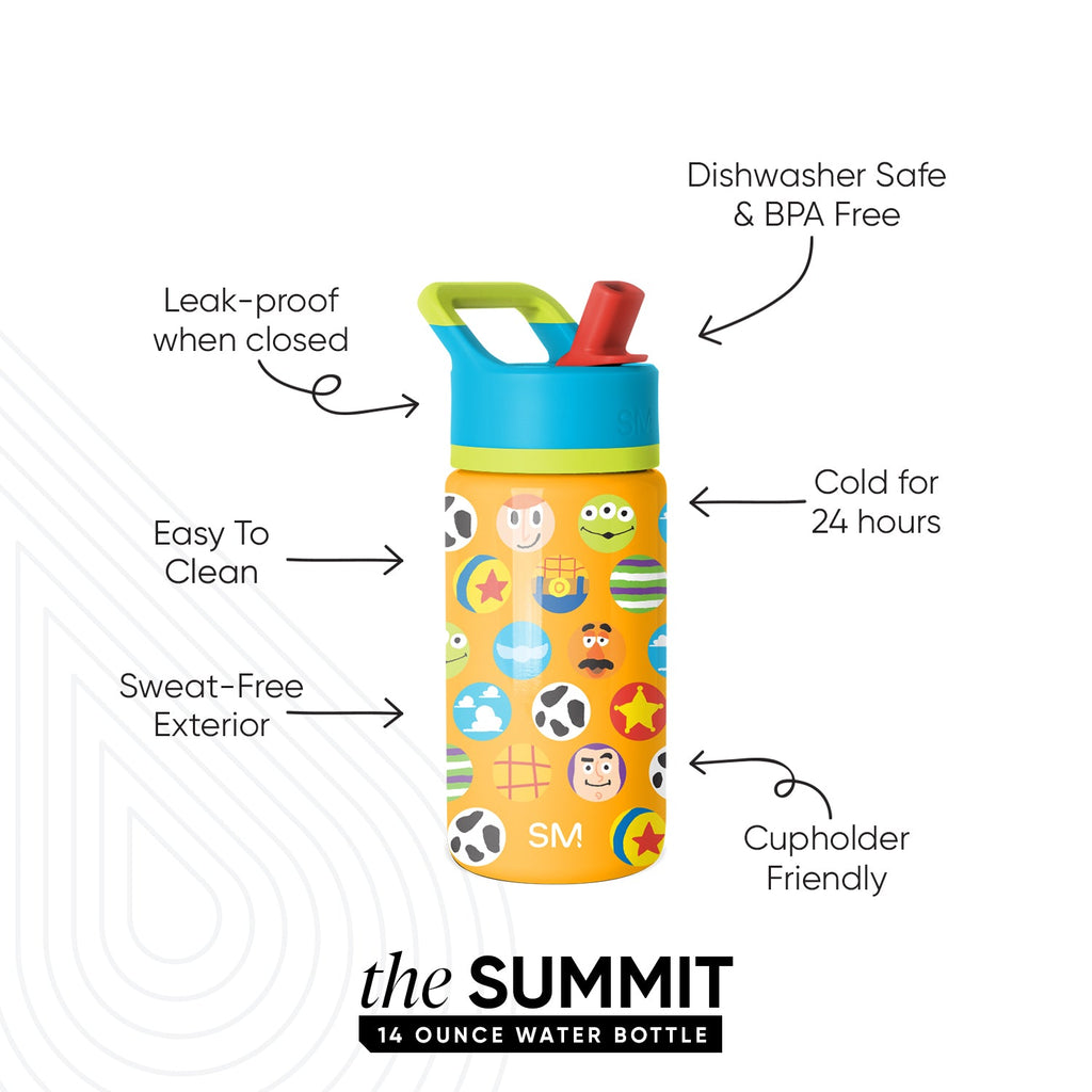 Summit Kids Water Bottle with Straw Lid