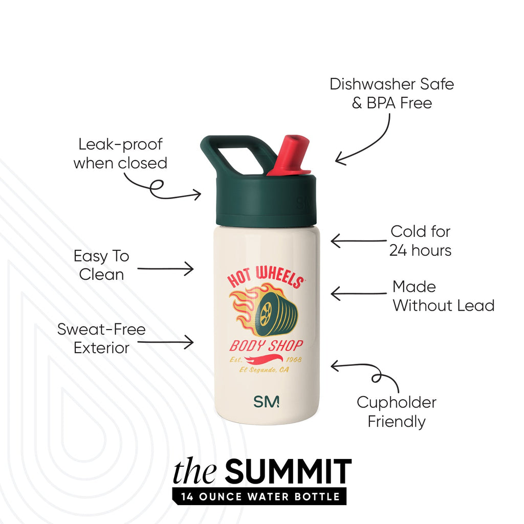 Summit Kids Water Bottle with Straw Lid