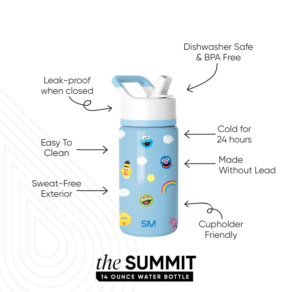 Summit Kids Water Bottle with Straw Lid