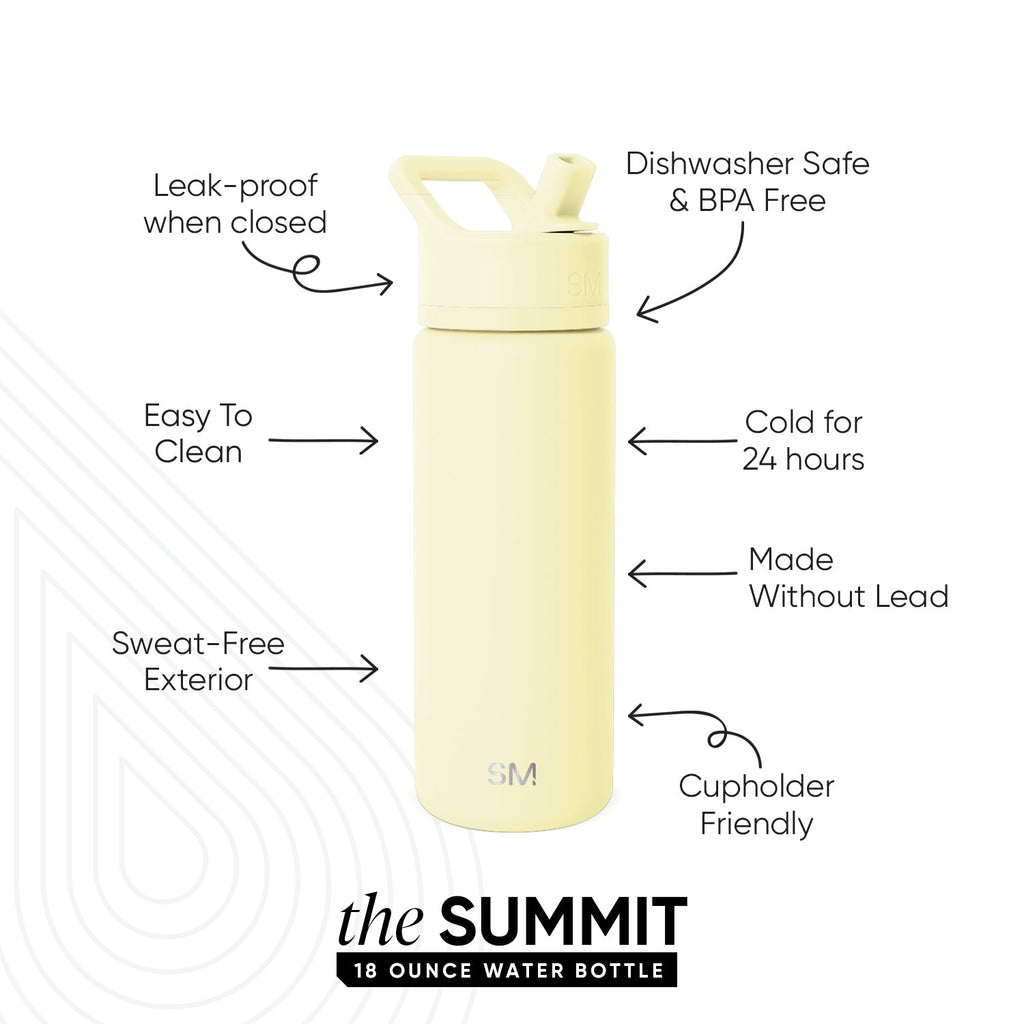 Summit Water Bottle with Straw Lid