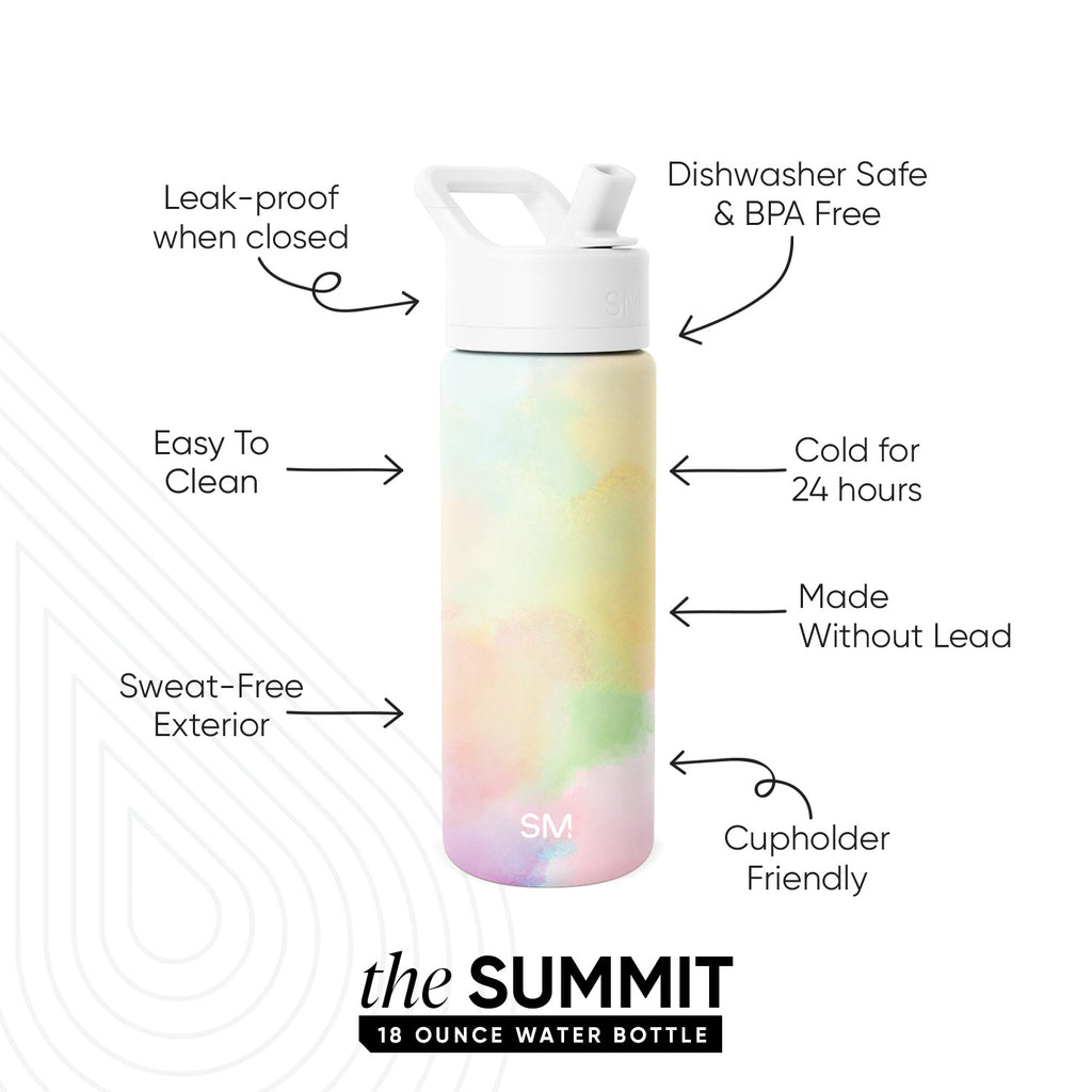 Summit Water Bottle with Straw Lid