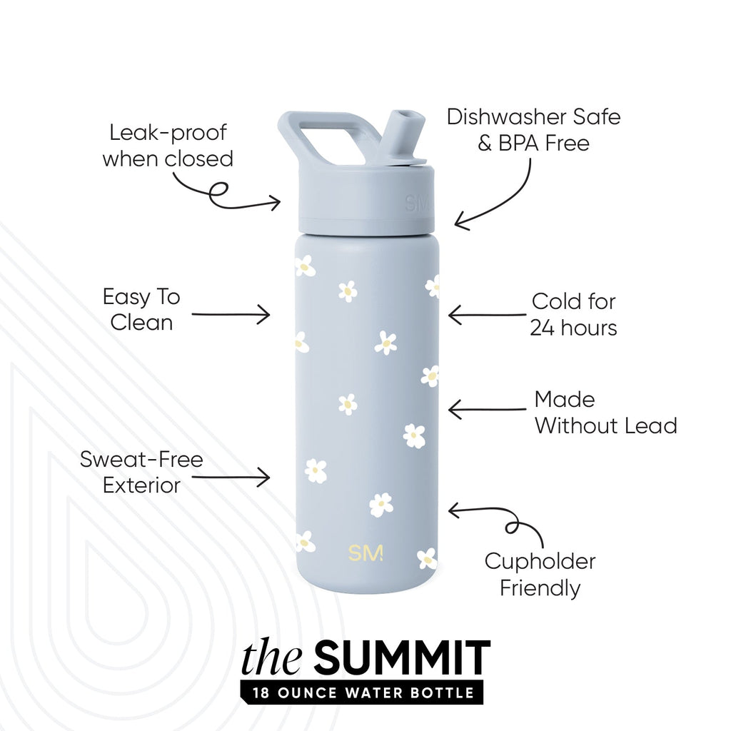 Summit Water Bottle with Straw Lid