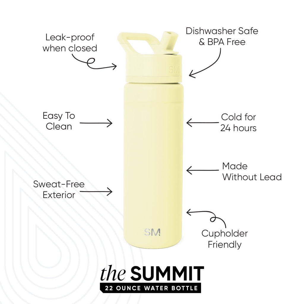 Summit Water Bottle with Straw Lid