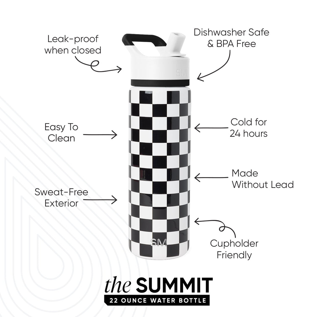 Summit Water Bottle with Straw Lid