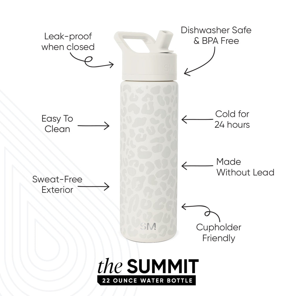 Summit Water Bottle with Straw Lid