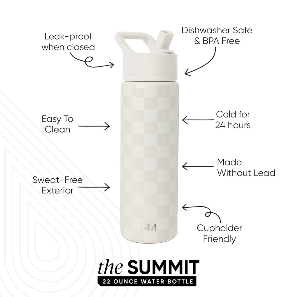 Summit Water Bottle with Straw Lid