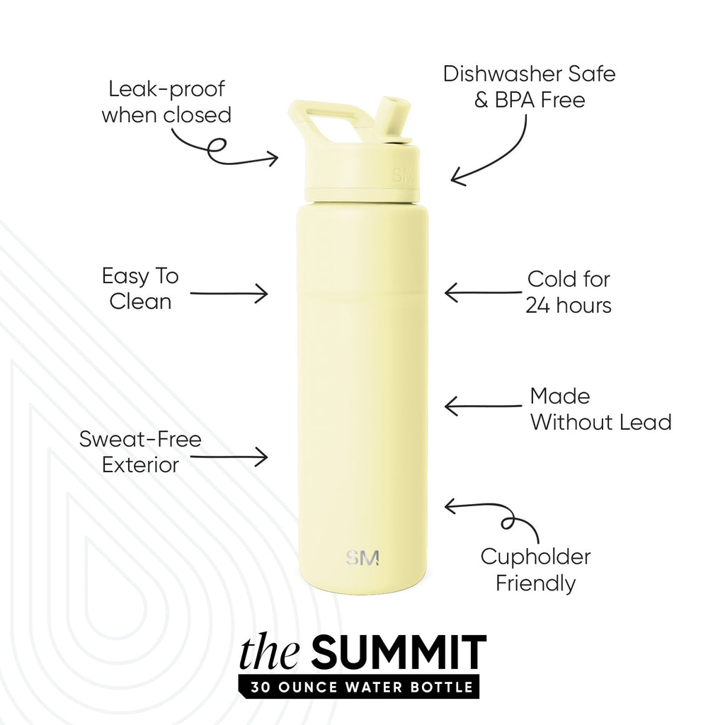 Summit Water Bottle with Straw Lid