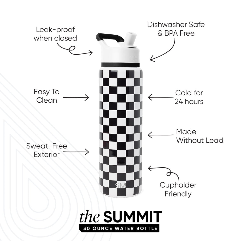 Summit Water Bottle with Straw Lid