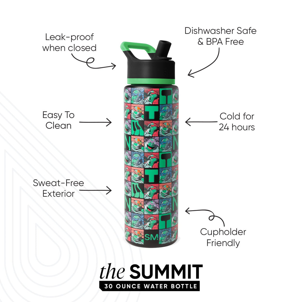 Summit Water Bottle with Straw Lid