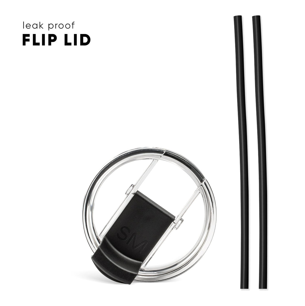 Voyager Tumbler with Clear Flip Lid & Straw