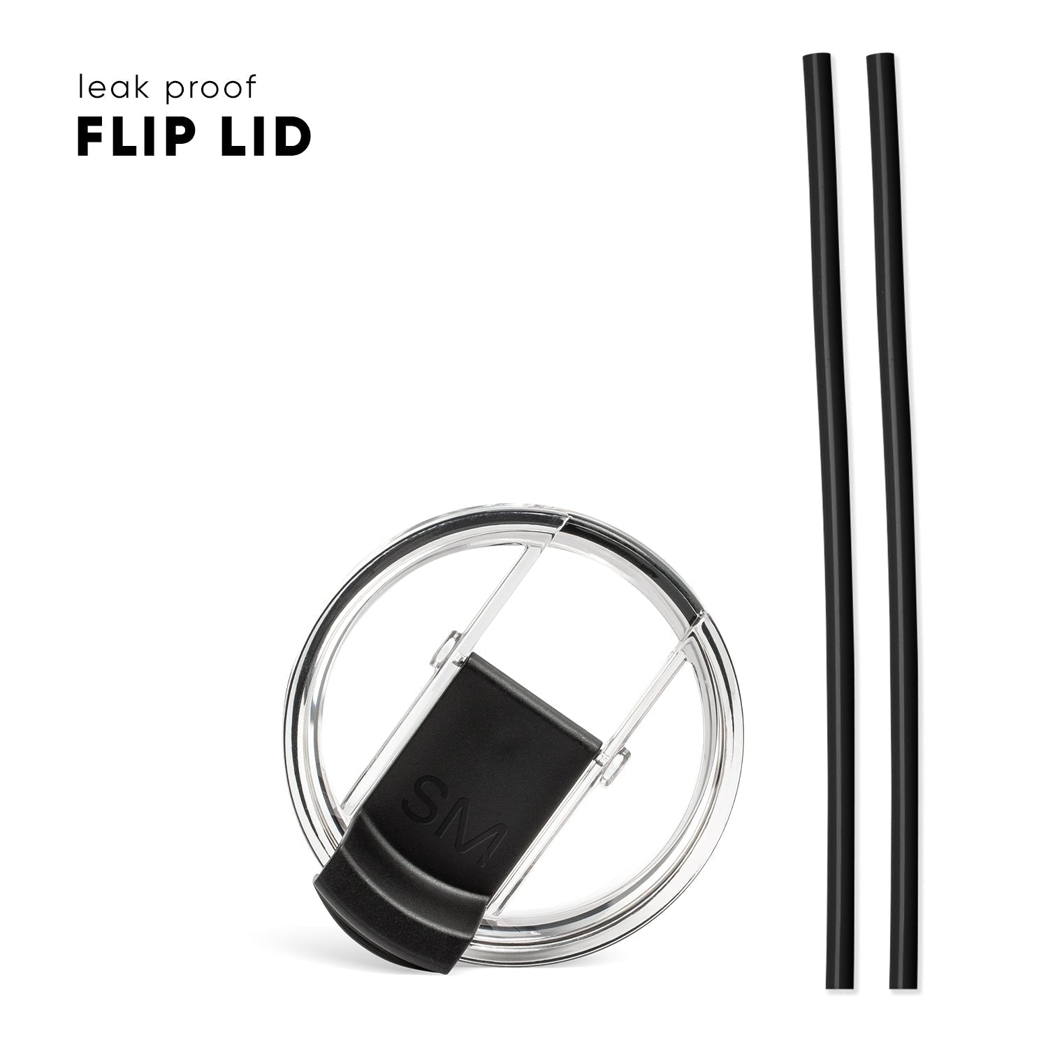 Voyager Tumbler with Clear Flip Lid & Straw