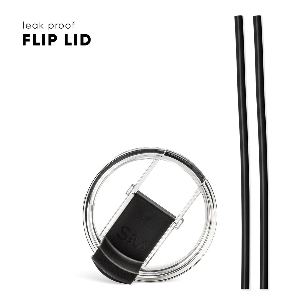 Voyager Tumbler with Clear Flip Lid & Straw