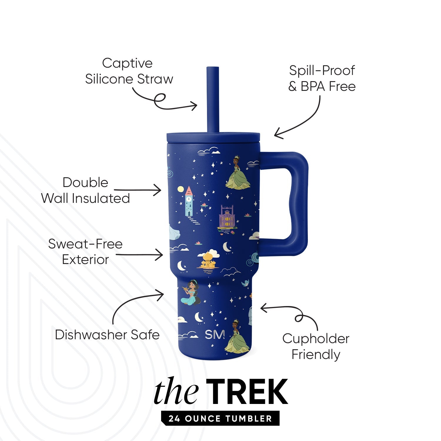 Trek Kids Tumbler with Silicone Straw Lid