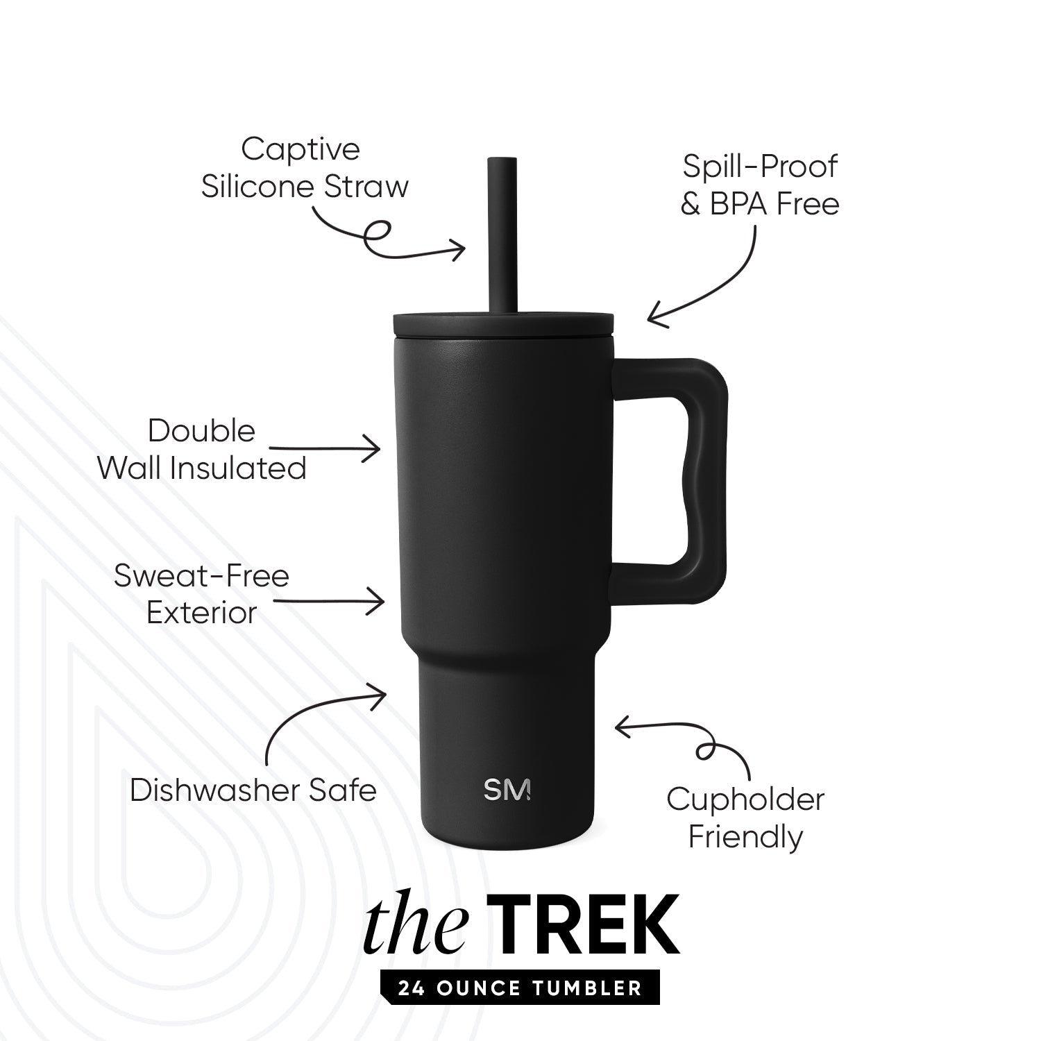 Trek Kids Tumbler with Silicone Straw Lid