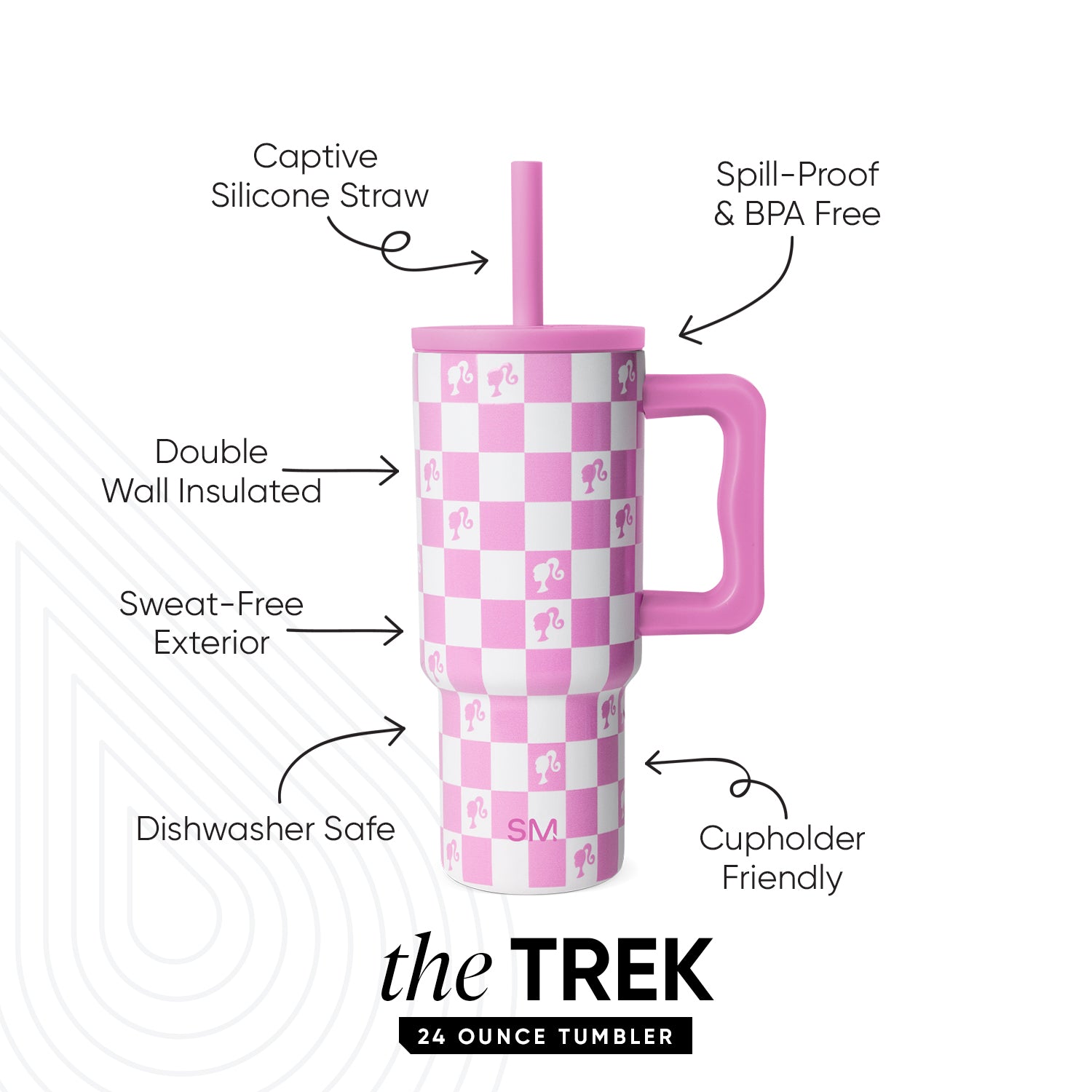 Trek Kids Tumbler with Silicone Straw Lid