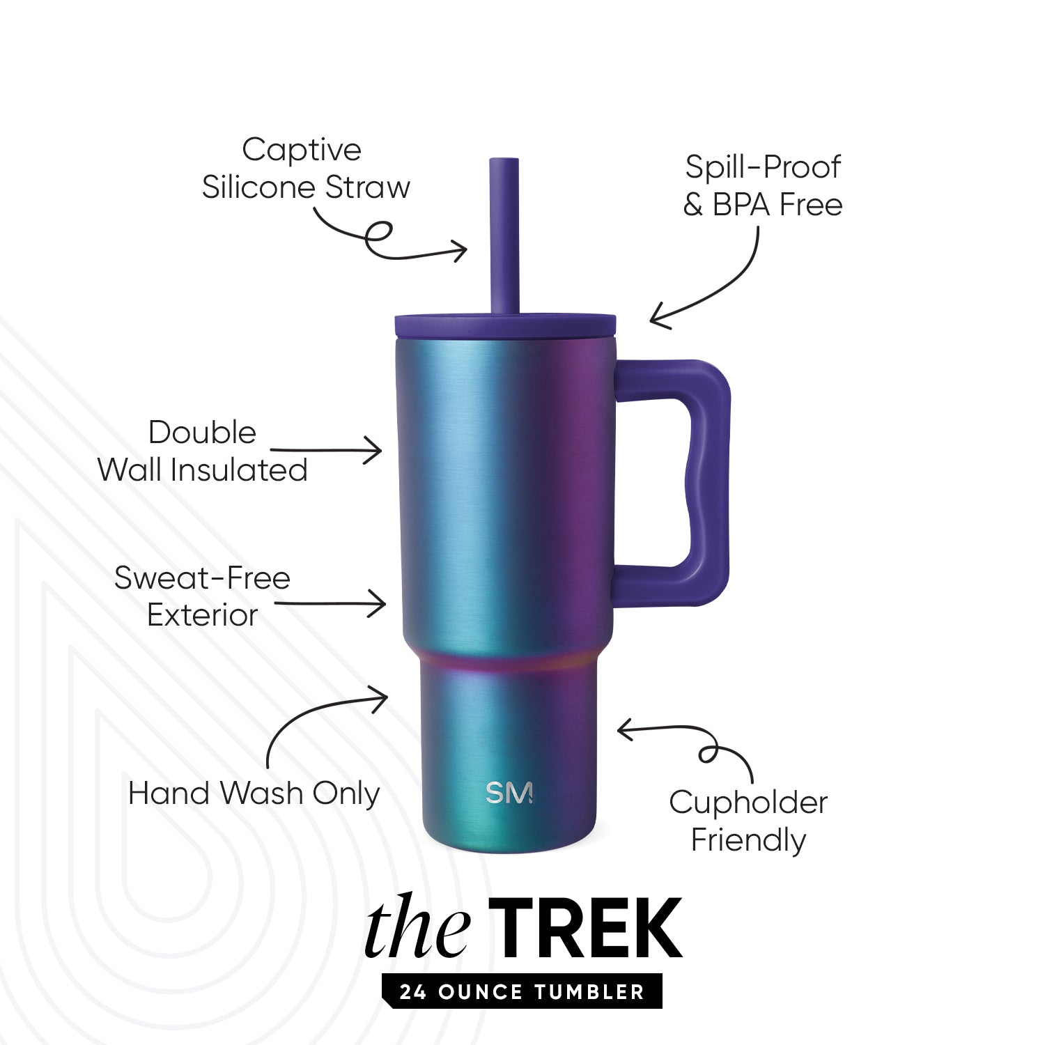 Trek Kids Tumbler with Silicone Straw Lid