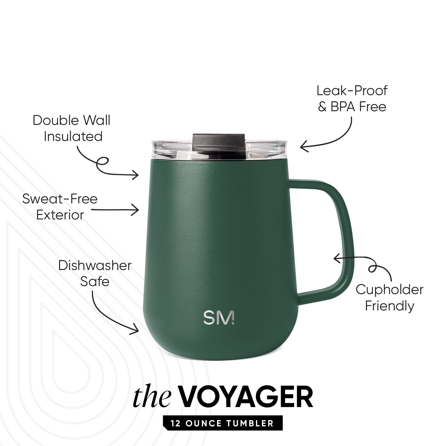Voyager Coffee Mug with Handle ¨C 12 oz