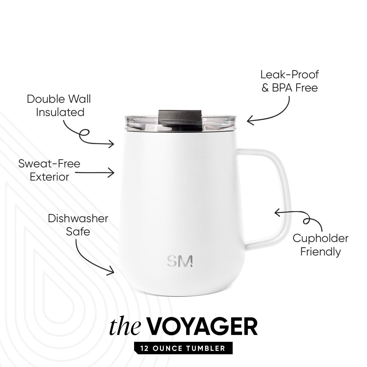 Voyager Coffee Mug with Handle ¨C 12 oz